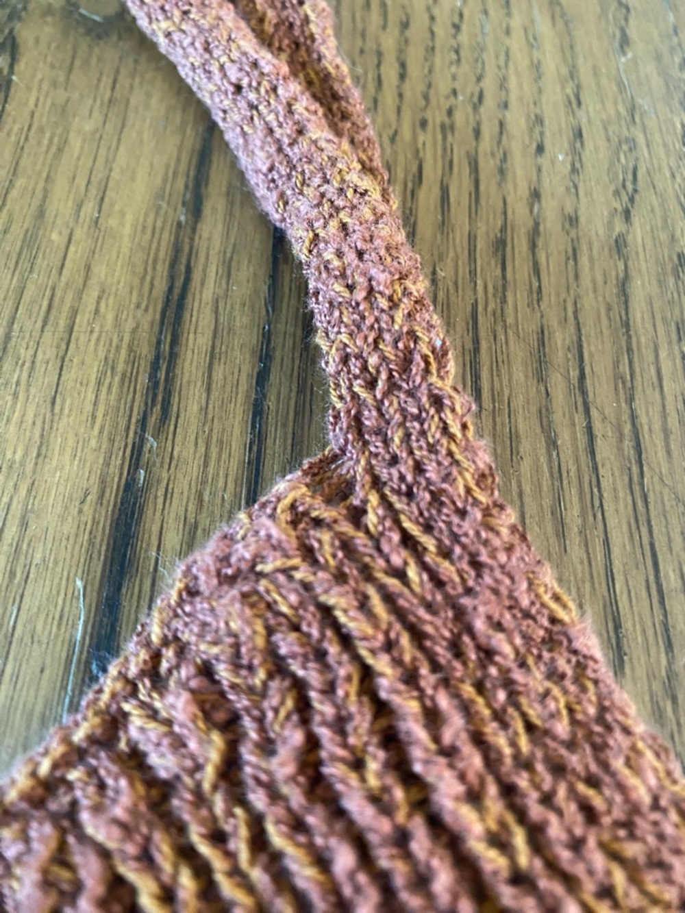 Pilcro Rust-Brown Ribbed Knit Top from Anthropologie - Picture 4 of 5